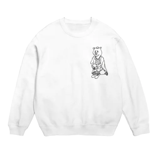 いじけてるんだよ、的なクマ。 Crew Neck Sweatshirt