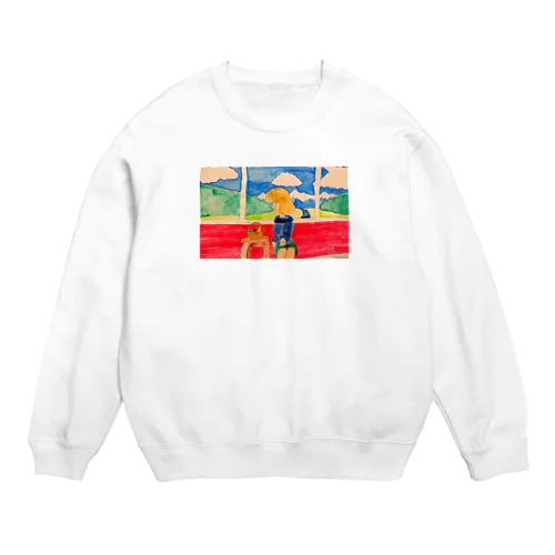 車窓からの風景 Crew Neck Sweatshirt