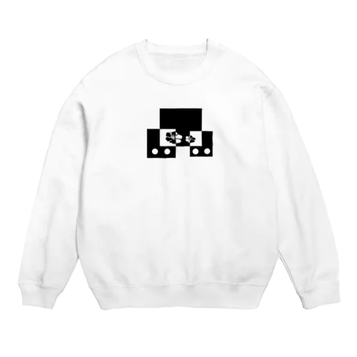 シンプルデザイン Crew Neck Sweatshirt