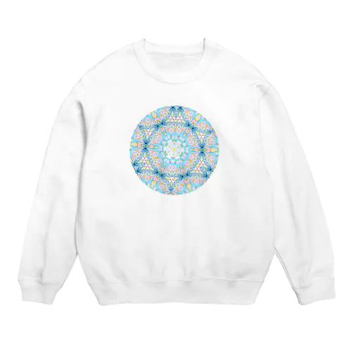 ハナガサクラゲ万華鏡 Crew Neck Sweatshirt