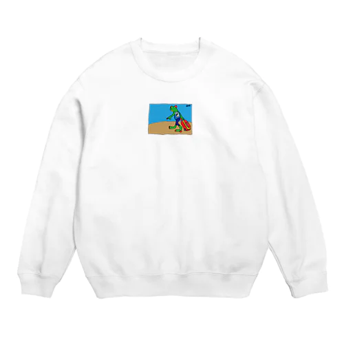 kaeru ga go Crew Neck Sweatshirt