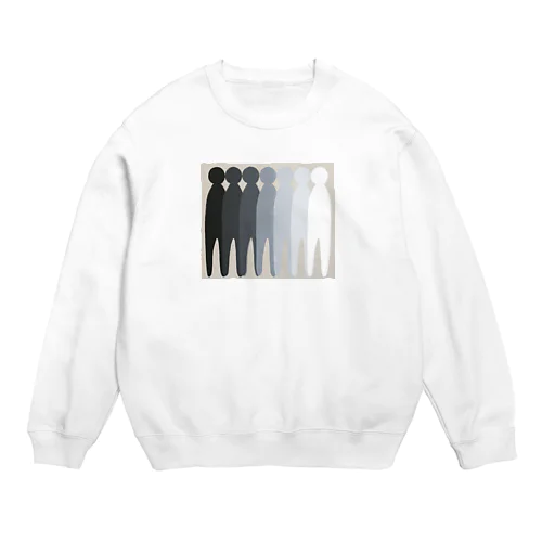 グラデーション人びと Crew Neck Sweatshirt