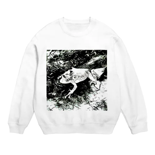 Fantastic Frog -Black And White Version- Crew Neck Sweatshirt