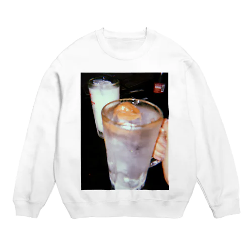 メガ梅干しサワー Crew Neck Sweatshirt