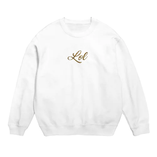 LOL 文字 Crew Neck Sweatshirt