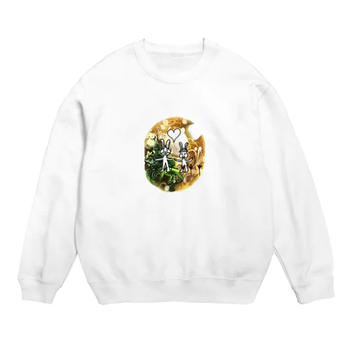 ウサ栗さん食欲の秋です Crew Neck Sweatshirt