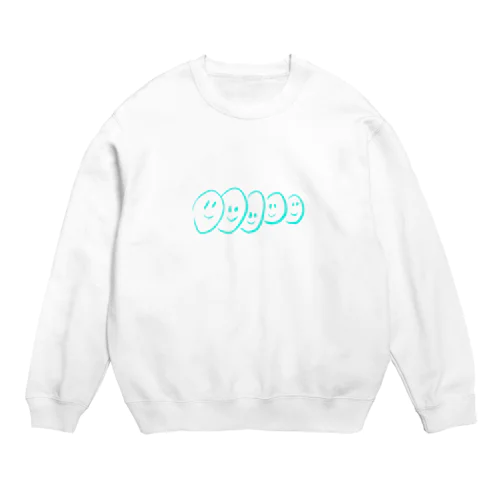 five face Crew Neck Sweatshirt