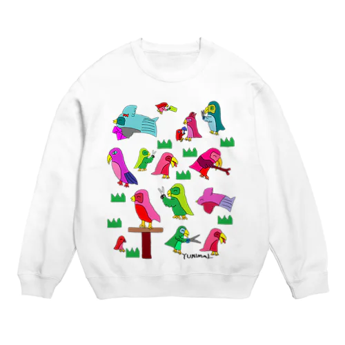 インコのカットクラブ Crew Neck Sweatshirt