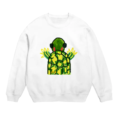 アカミミガメ Crew Neck Sweatshirt