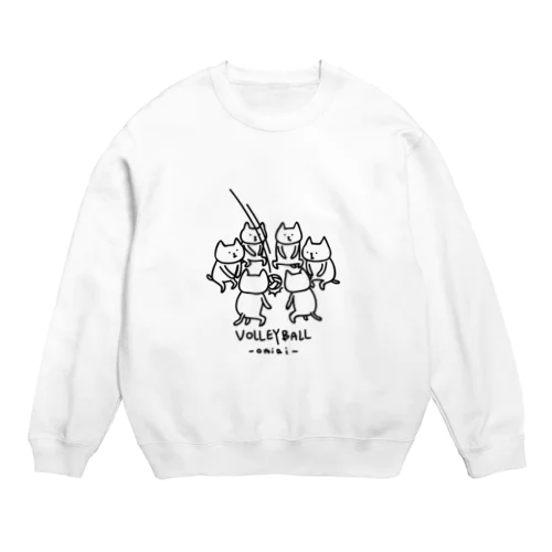 ネコのお見合い Crew Neck Sweatshirt