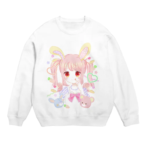 【オリジナル】うさぎさん Crew Neck Sweatshirt