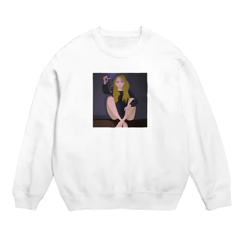 孤独な女性 Crew Neck Sweatshirt