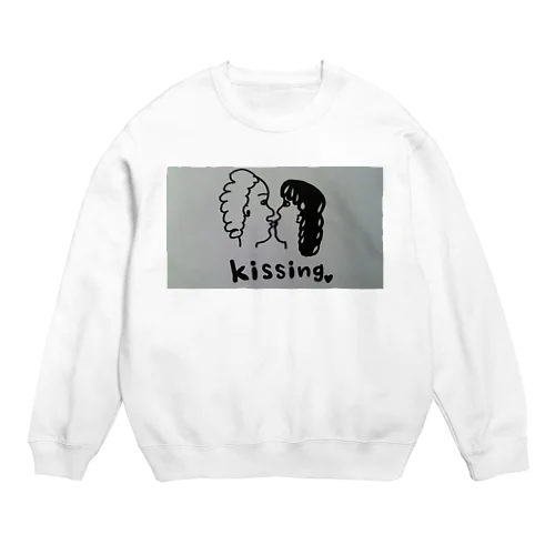 kissing Crew Neck Sweatshirt