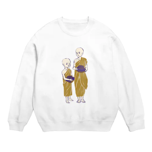 【ミャンマーの人々】少年モンク Crew Neck Sweatshirt