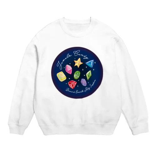 宝石ちゃんキラキラ Crew Neck Sweatshirt