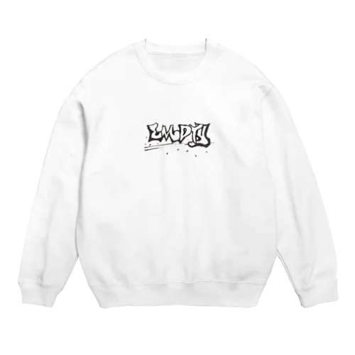 empty vol.1 white logo ver. Crew Neck Sweatshirt