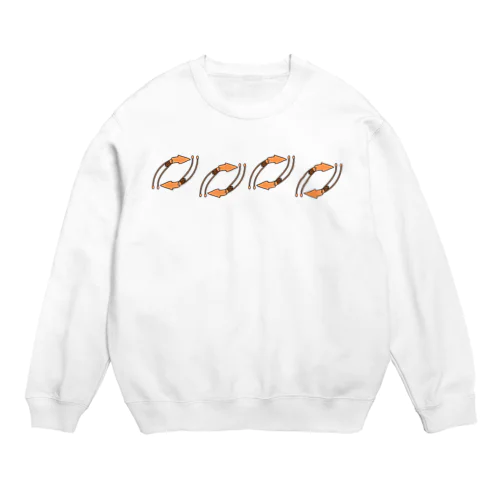 干しイカ帯 Crew Neck Sweatshirt