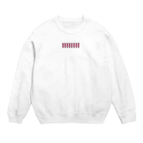 無表情うさぎ Crew Neck Sweatshirt