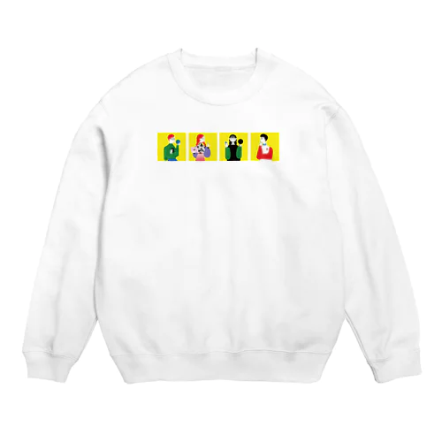 13.横４正方形全員 Crew Neck Sweatshirt