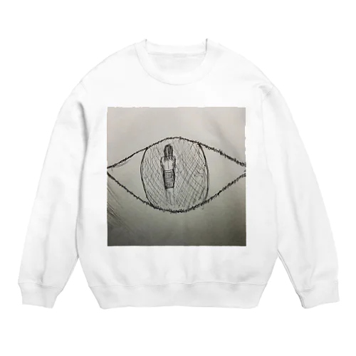 目の奥に映るもの Crew Neck Sweatshirt