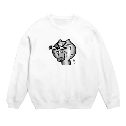 表情リアルねこ Crew Neck Sweatshirt