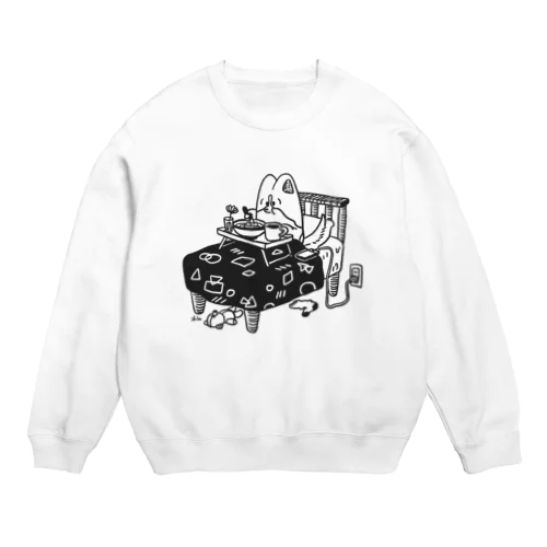 朝食コーギー Crew Neck Sweatshirt