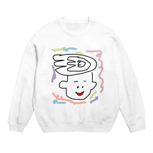 にやけ僕くん Crew Neck Sweatshirt