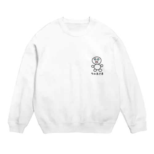 ラムネさま【ワンポイント】【カラー】 Crew Neck Sweatshirt