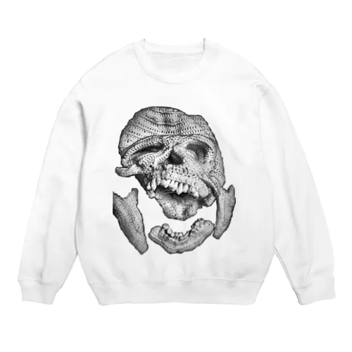 リアルあみぐるみ頭蓋骨 Crew Neck Sweatshirt