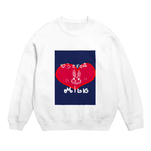 うさぎ🐰の森　milkﾌﾞﾗﾝﾄﾞ Crew Neck Sweatshirt