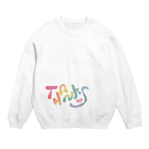 カラフルTHANKS! Crew Neck Sweatshirt