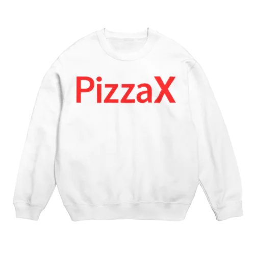 PizzaX - red logo Crew Neck Sweatshirt