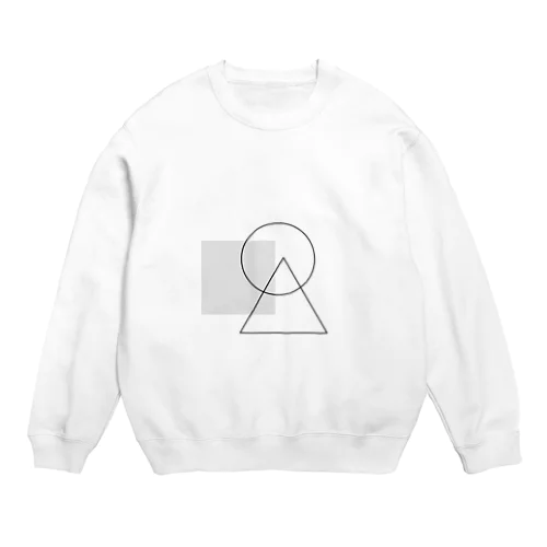 マルとサンカクとシカク Crew Neck Sweatshirt