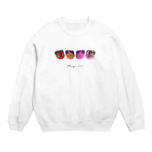 手描き風KingaM(カラー) Crew Neck Sweatshirt