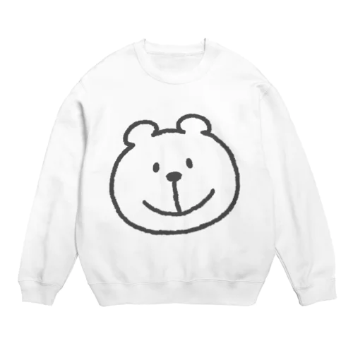 イタチフェイス（色無し） Crew Neck Sweatshirt