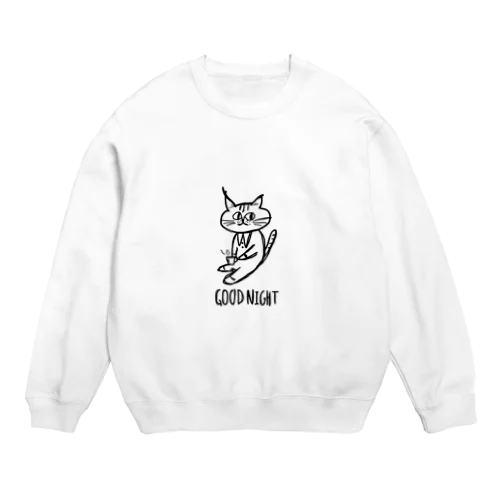 珈琲にうるさい猫 Crew Neck Sweatshirt