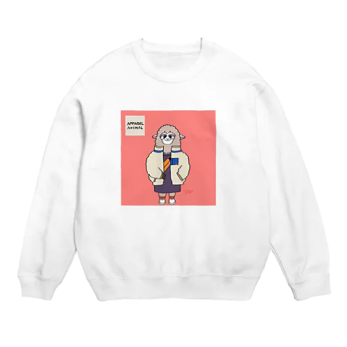 ひつじ×モコモコジャケット Crew Neck Sweatshirt