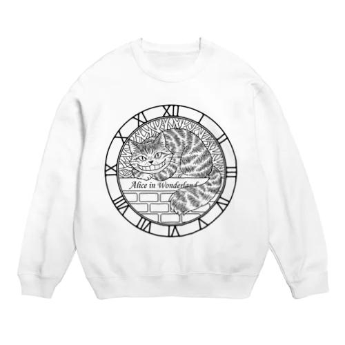 チェシャねこ Crew Neck Sweatshirt