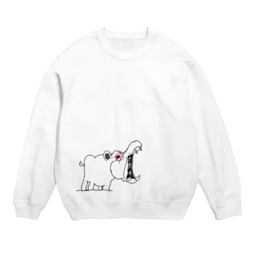 めがねカバたん Crew Neck Sweatshirt