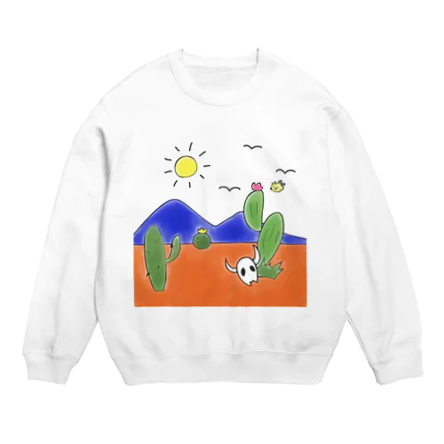 クマバチとメキシカンタイル Crew Neck Sweatshirt