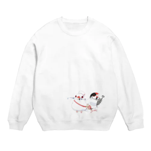 文鳥医院 Crew Neck Sweatshirt