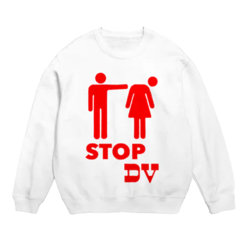 STOP DV_red Crew Neck Sweatshirt