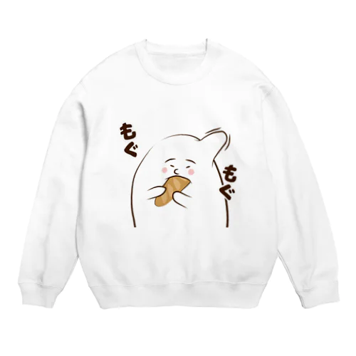 ゆるいおもち(カラー) Crew Neck Sweatshirt