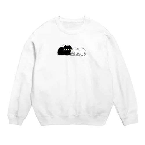 くろねこ一家（何か？） Crew Neck Sweatshirt