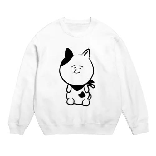 ゆるいねこさ(モノクロ) Crew Neck Sweatshirt