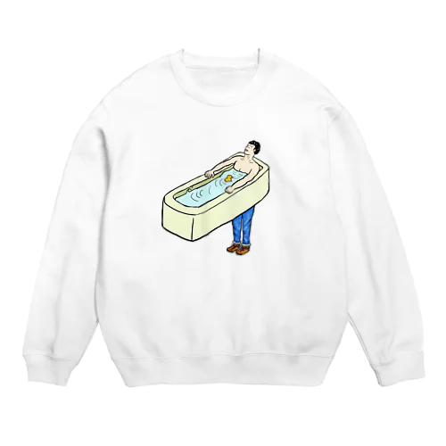 全身浸かってるみたいな顔すな Crew Neck Sweatshirt