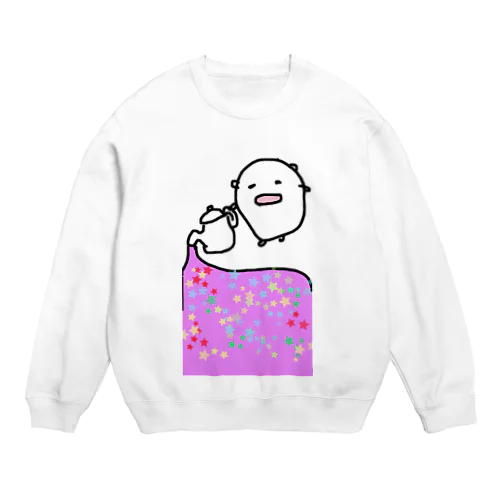 ミラクルなteaを振る舞うねこです Crew Neck Sweatshirt