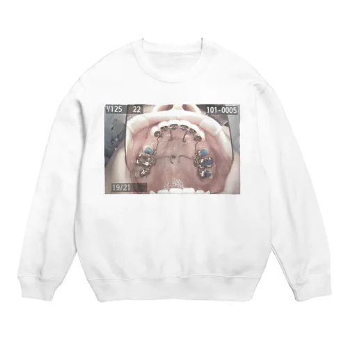 歯列裏矯正 Crew Neck Sweatshirt