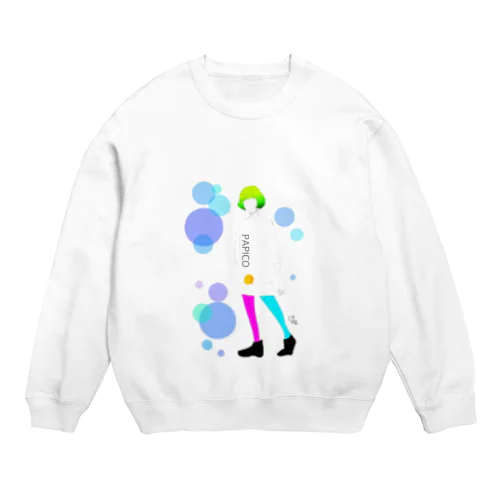 ぱぴこ Crew Neck Sweatshirt