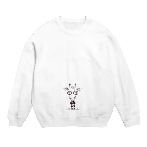 I like giraffes. But…(RED) Crew Neck Sweatshirt